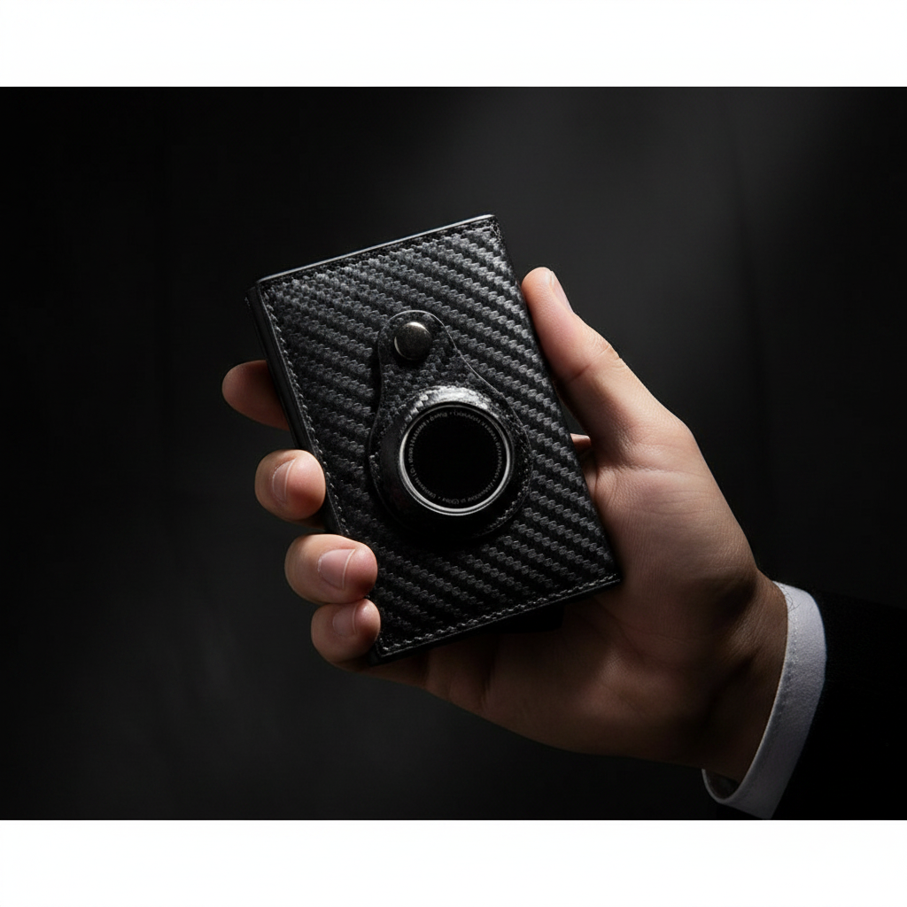 Trace Card™ Slim Wallet held in hand